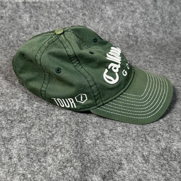 Callaway Golf Hat Baseball Cap Tour Authentic FT-5 New Era One Size Green - Picture 4 of 6